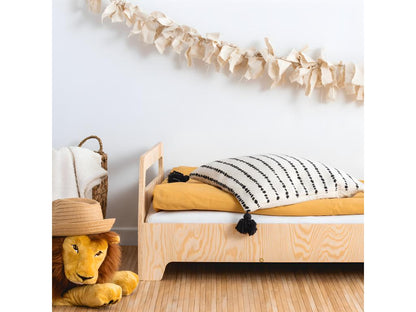 Homzora Wooden 90x200cm Bed with Slatted Base