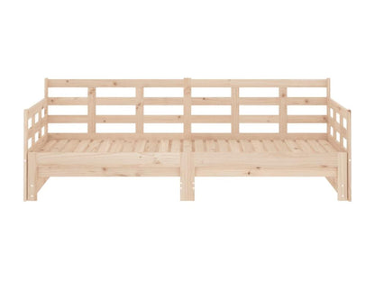 Sliding bed, solid pine wood, 2 x 90x190 cm