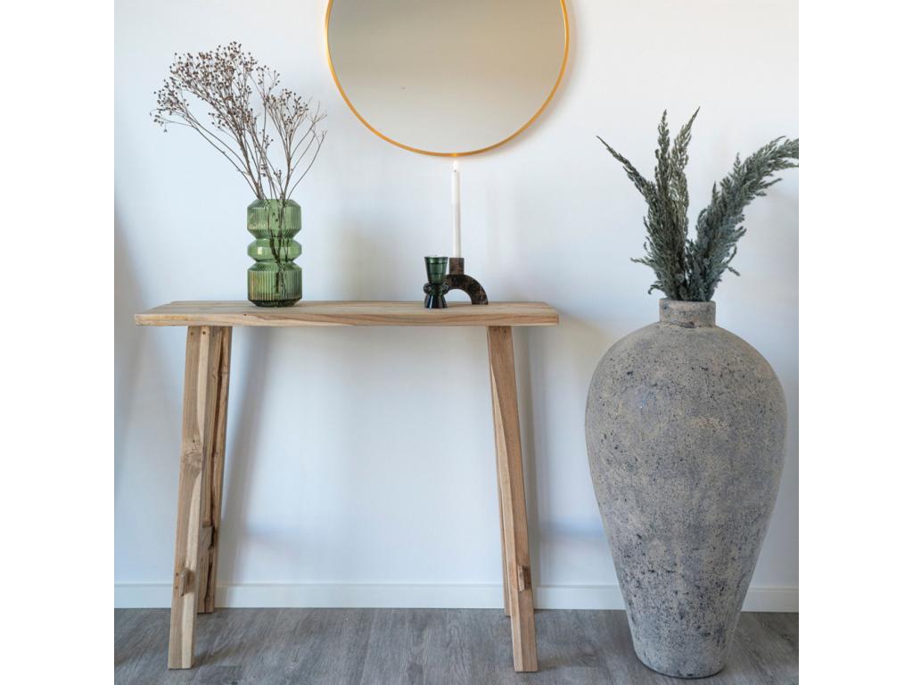 Meubiana - Teak console table, 90cm wide, light wood color