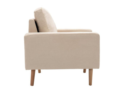 Cream Fabric Armchair