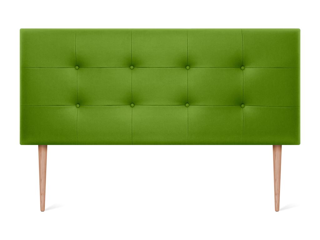 Meubiana Faux Leather Upholstered Headboard 160x115cm with Legs for 150/160cm Beds - Green
