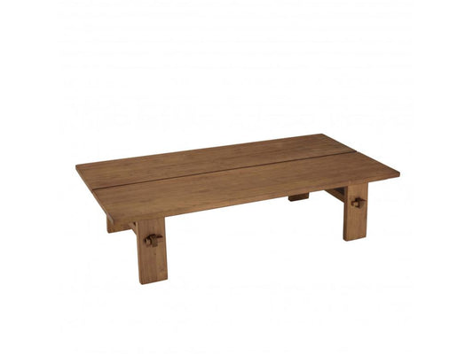Meubiana - Rectangular coffee table 140x70cm in recycled teak wood
