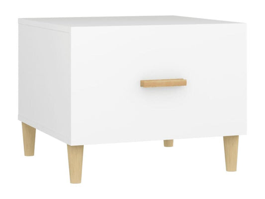 White coffee table 50x50x40 cm Engineered wood