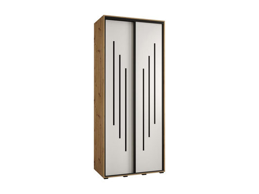 Homzora 8 Sliding Door Wardrobe 235.2/110/60 2 Doors Homzora/White/Black