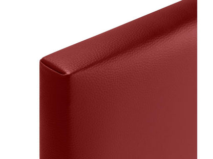 Meubiana Smooth Faux Leather Headboard with Buttons 110x50cm Beds 105 - Red