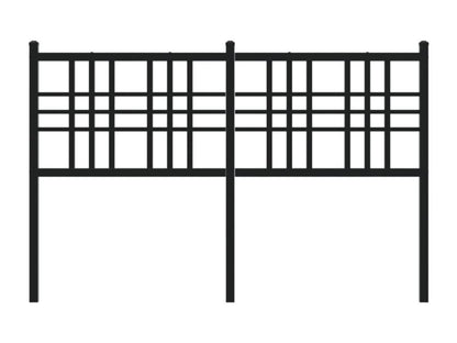 Black metal headboard 120cm