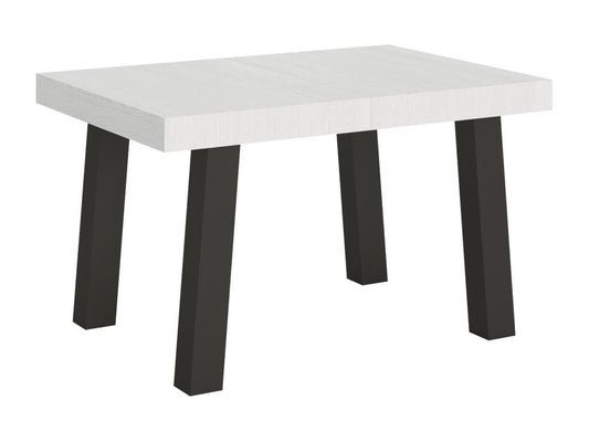 Extendable table 90x140/244 cm Bridge White Ash with Anthracite frame