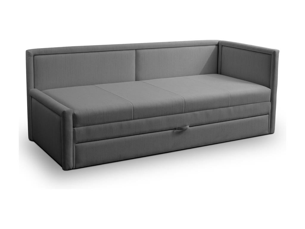 Teen bed with storage - dark grey - Meubiana