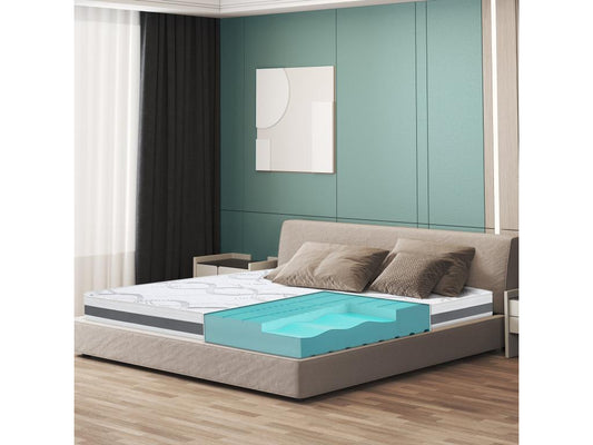 Single Mattress 70x220 with Memory Foam - Premium Quality - Height 16 cm - Made in Italy