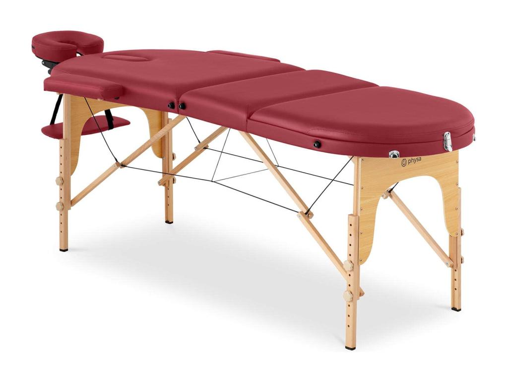 Beige PVC massage bed table 207x93x84 cm 14 0007743