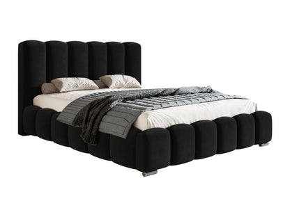 Homzora Bed Homzoraé 180x200 cm Homzora Double Bed with Slatted Base to Homzora Bed 140x200 Black Amor Velvet 4322