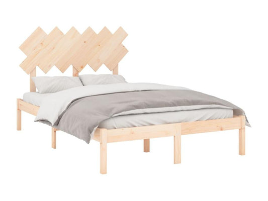 135x190 cm Double Bed Frame in Solid Wood