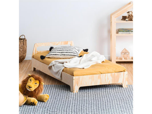 Homzora Wooden 90x200cm Bed with Slatted Base