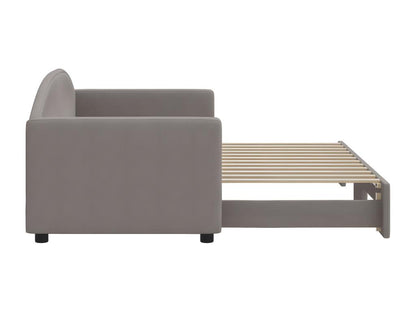 Meubiana 80x200 cm daybed with pull-out bed, fabric