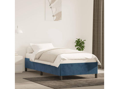 Dark Blue Bed Frame 80x200 cm Velvet
