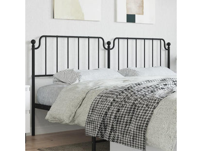 Black metal headboard 200 cm