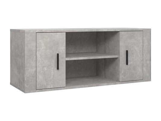 TV stand, concrete grey, 100x35x40 cm, engineered wood