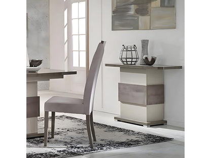 Meubiana - Console 110cm Metallic Steel Grey and Matte Meubiana Grey