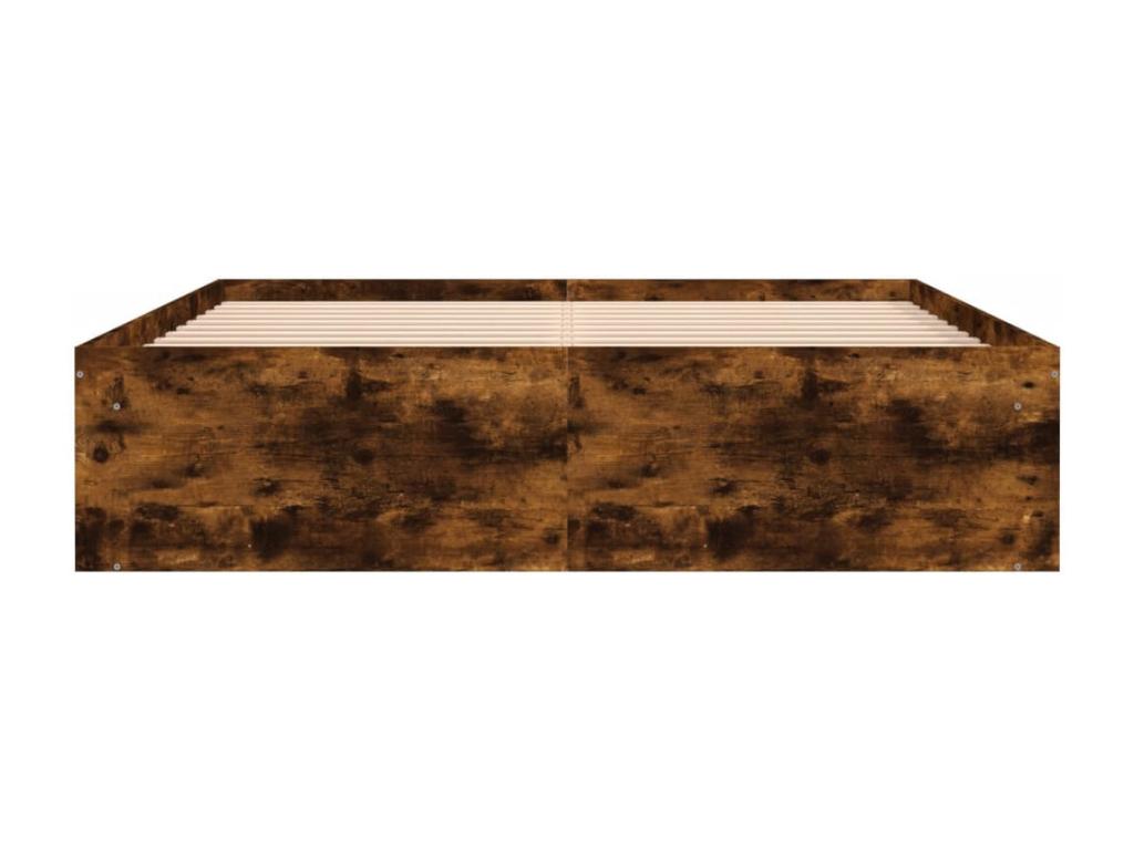 Smoked oak bed frame 160x200 cm