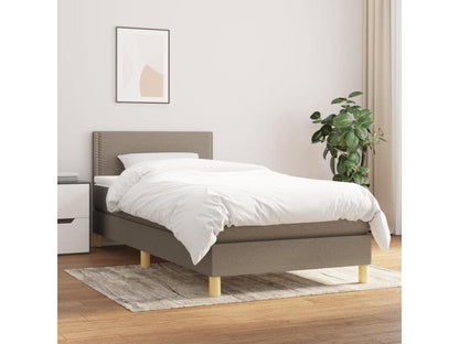Upholstered bed base with Meubiana mattress 90x190 cm Fabric
