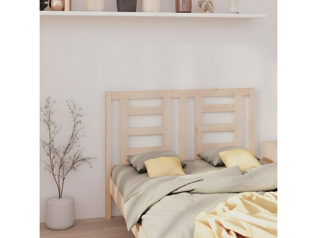 Headboard 126x4x100 cm Solid pine wood