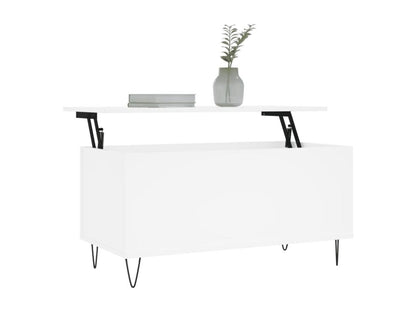 Coffee table, white, 90x44.5x45 cm, engineered wood