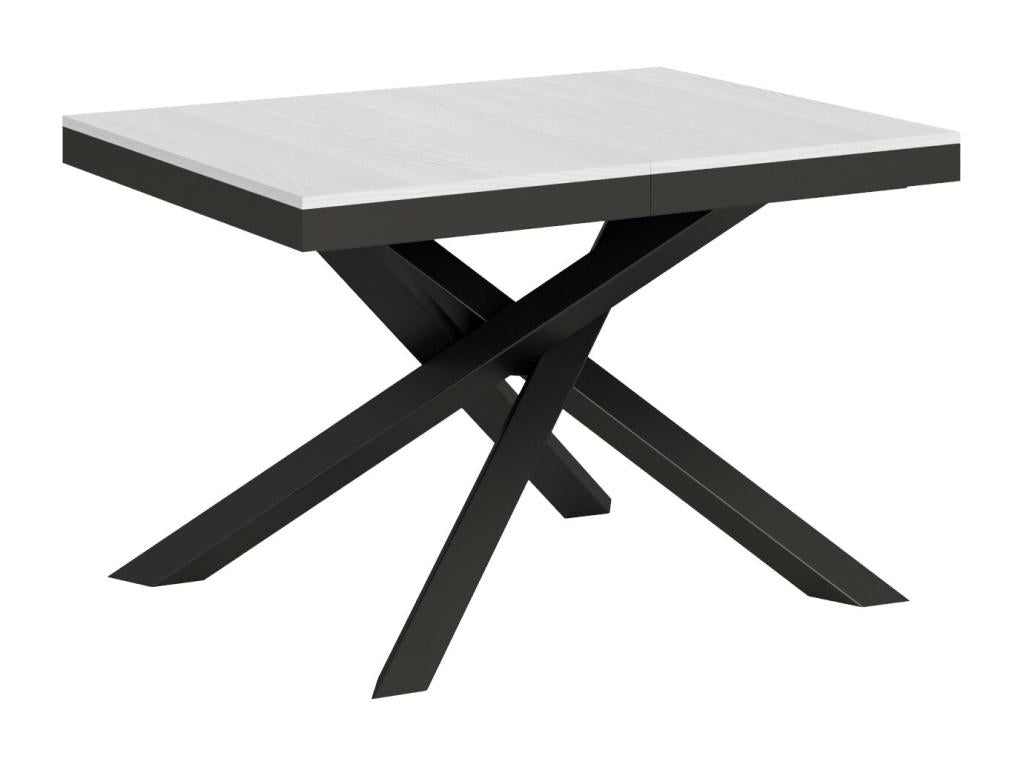 Volantis Evolution Extendable Table 90x120/380 cm White Ash with Anthracite Frame