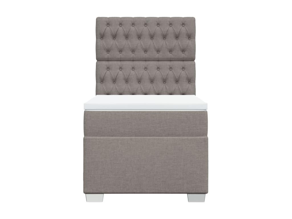 Meubiana bed base with Meubiana 90x190 cm mattress, fabric