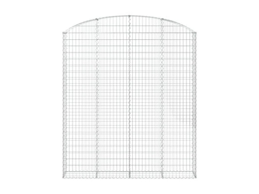 Arched gabion basket 200x30x220/240 cm Galvanized iron