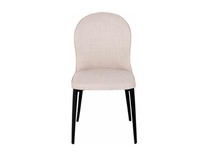 Homzora fabric chair with black steel legs - Set of 2 - Homzora color 91