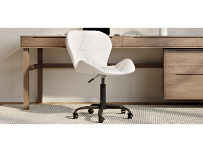 Office chair with Homzora - Swivel office chair - Faux leather upholstery - Black frame Wito Green