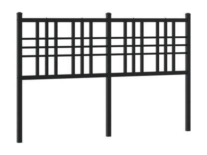 Black metal headboard 120cm