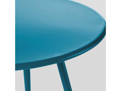 Set of 2 round blue steel coffee tables Homzora