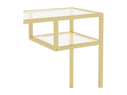 Transparent Computer Desk 100x36x74 cm Tempered Glass