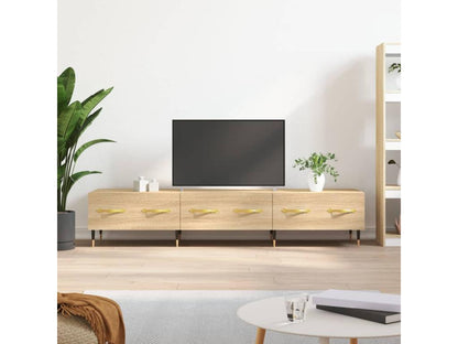 Homzora oak TV stand 150x36x30 cm engineered wood